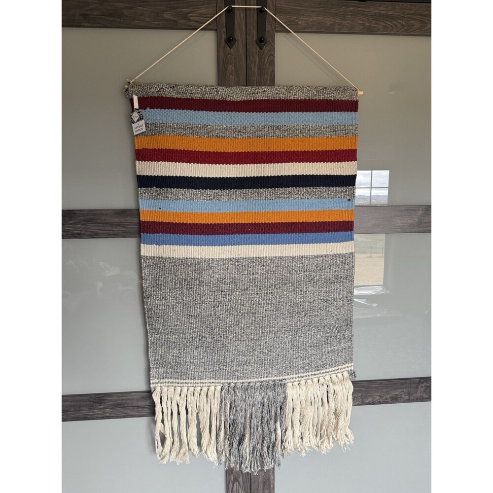 Artisan Market Woven Wall Hanging 30x50 In. Boho Chic Wall Art Home Decor New
